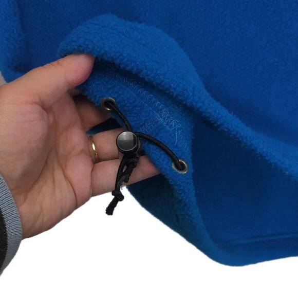 Vtg 90s Polo Jeans Ralph Lauren Men's S Blue 1/4 Zip Fleece Pullover Jacket USA - Picture 6 of 6
